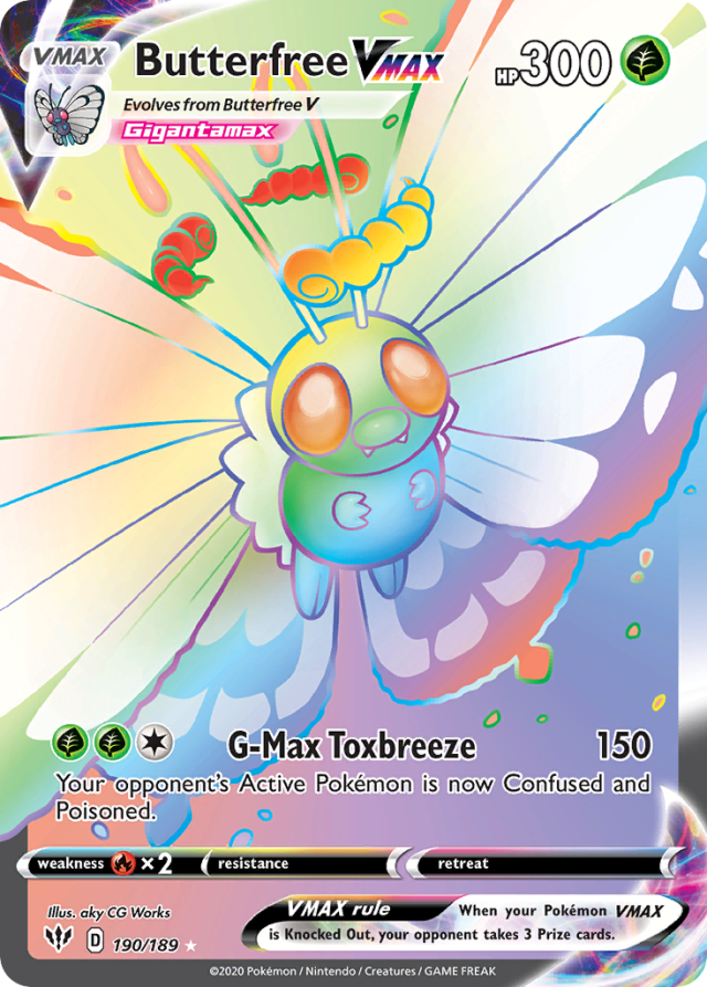 Butterfree VMAX Rainbow from S3 Infinity Zone