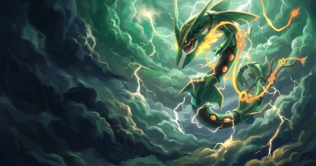 Pokemon TCG Storm Emeralda M6 booster box featuring Mega Rayquaza ex, expected July 31, 2026 in Japan