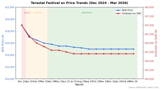 Terastal Festival ex probabilità di trovare carte chart showing SAR SR UR rates per box