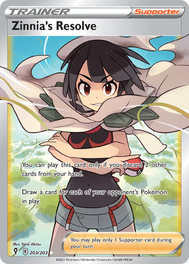 Zinnia's Resolve Super Rare from S7R Blue Sky Stream
