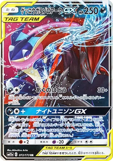 PSA10 Greninja & Zoroark GX RR [SM12a 072/173](High Class Pack
