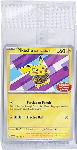PSA10 Pikachu Berkemeja Batik (Xatu Pattern) P [SV-P 154] [IDN] (Pikachu’s Indonesia Journey) PSA 10
